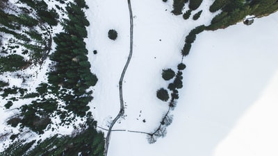 雪地航空摄影